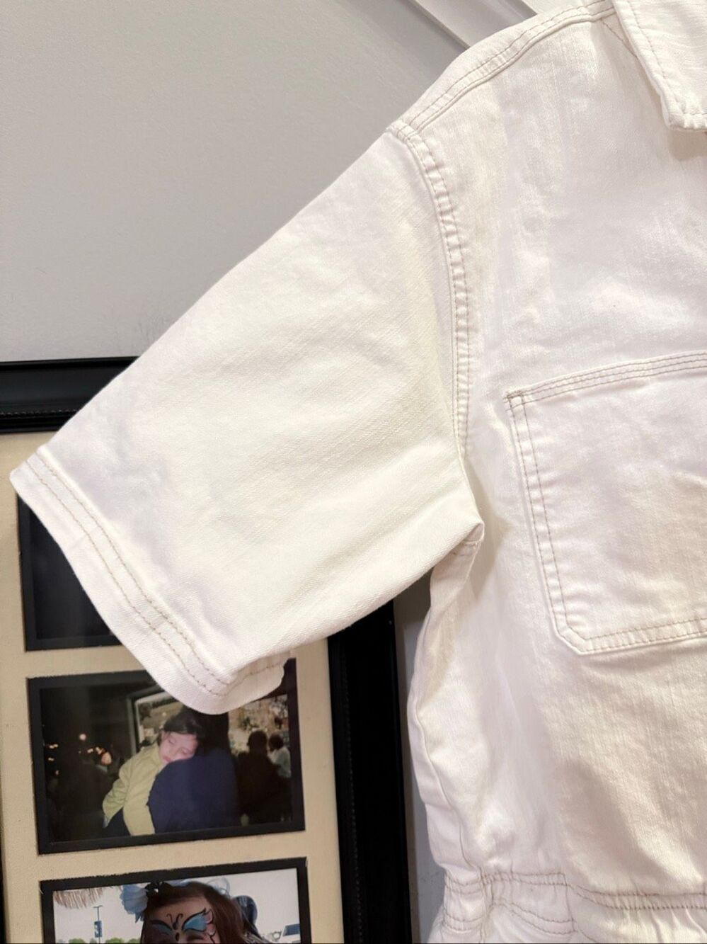 Jordache Vintage White Denim Mechanics Jumpsuit sz XXL EUC - Picture 6 of 11